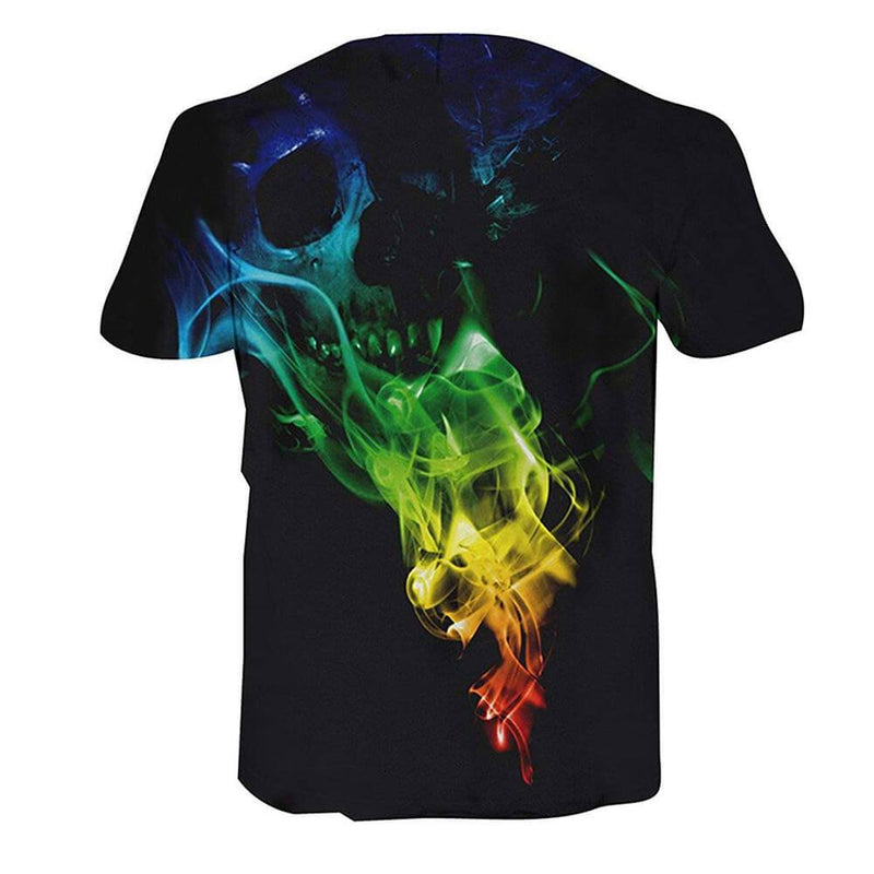 Fire Skull Funny T Shirt