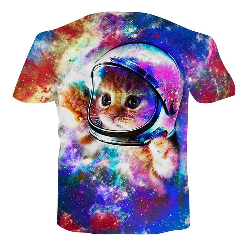 Astronaut Cat Funny T-Shirt