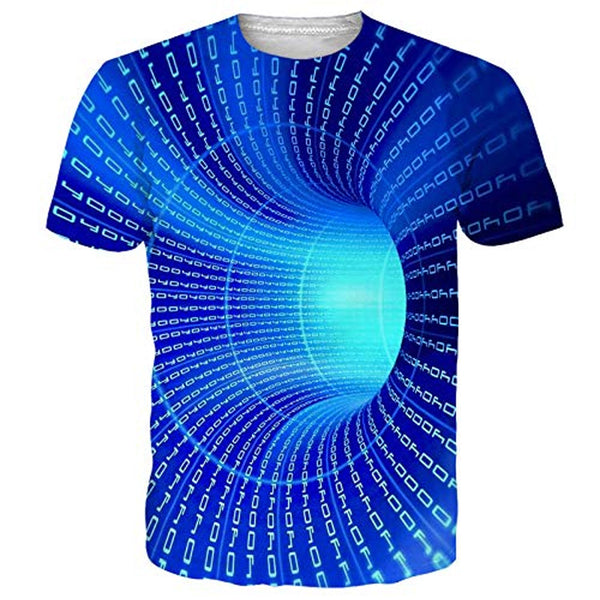 Blue Time Tunnel Funny T Shirt