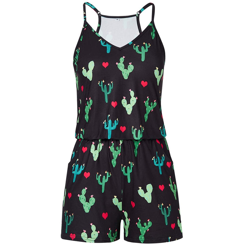 Cactus Funny Romper for Women