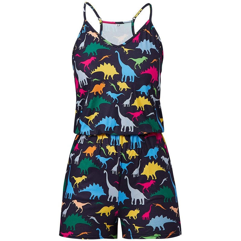 Dinosaurs Funny Romper for Women