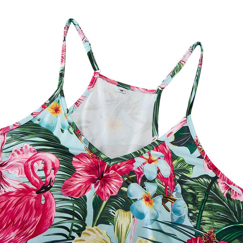 Tropical Flamingo Funny Romper for Women